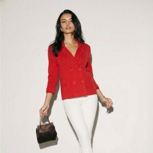 Talbots Vibrant Red Blazer
